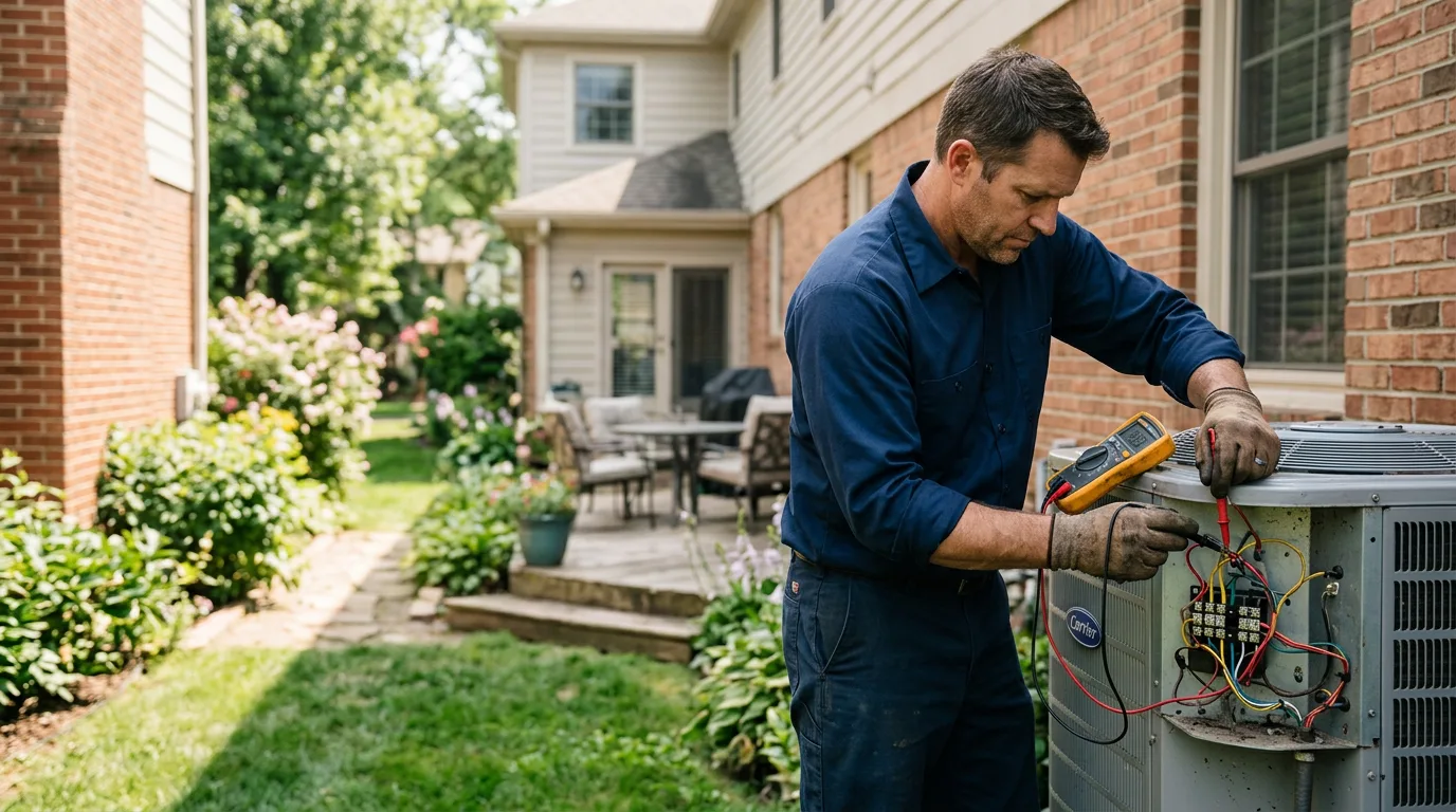 HVAC technician working near Eastman, WI